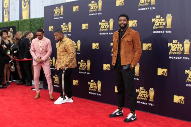 Los Angeles - Jun 16: Kyrie Irving 2018 Mtv film ve Televizyon Ödülleri'nde 16 Haziran 2018 Barker askıda Santa Monica, Ca