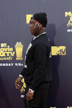 LOS ANGELES - JUN 16:  Lil Yachty at the 2018 MTV Movie And TV Awards at the Barker Hanger on June 16, 2018 in Santa Monica, CA