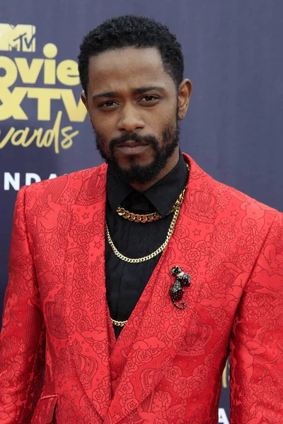 Los Ángeles Jun Lakeith Stanfield Los Mtv Movie Awards 2018 — Foto de Stock