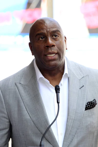 Los Angeles Jul Magic Johnson Cedric Ceremonii Star Artysta Hollywood — Zdjęcie stockowe