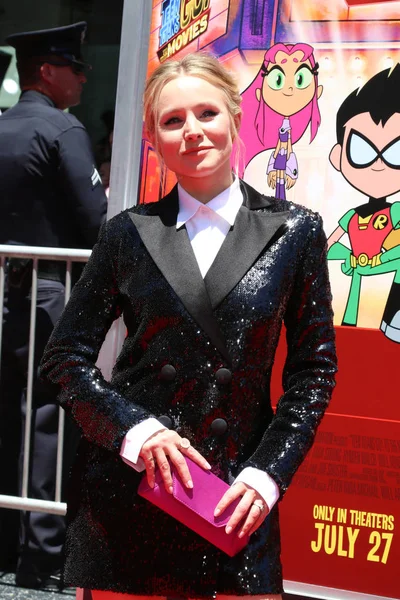 Los Angeles Jul Kristen Bell Teen Titans Movies Premiere Tcl — Stock Photo, Image