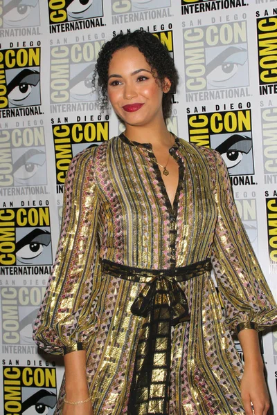 San Diego Juli Madeleine Mantock Lijn Charmed Press Comic Con — Stockfoto