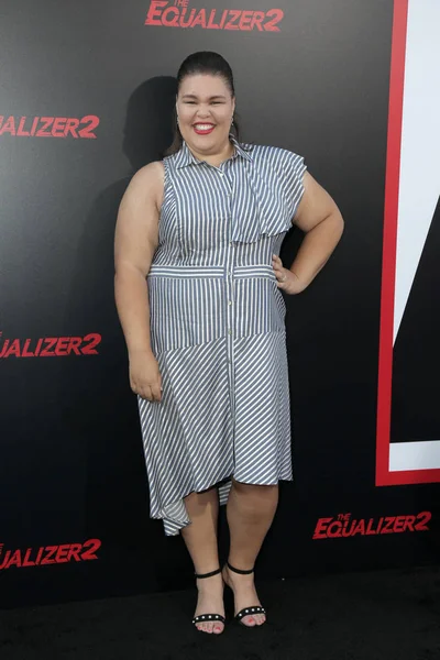 Los Angeles Jul Britney Young Equalizer Premiere Tcl Chinese Theater — Stock Photo, Image