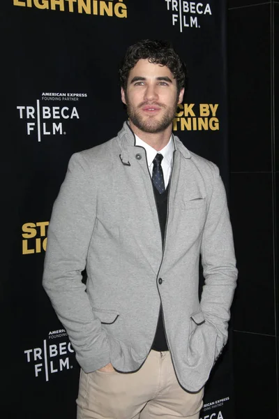 Los Angeles Jan Darren Criss När Den Slog Blixten Premiären — Stockfoto