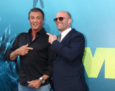 Los Angeles - Ağustos 6: Sylvester Stallone, Jason Statham üzerinde 6 Ağustos 2018 Tcl Çin Tiyatrosu IMAX Los Angeles, Ca üzerinde 