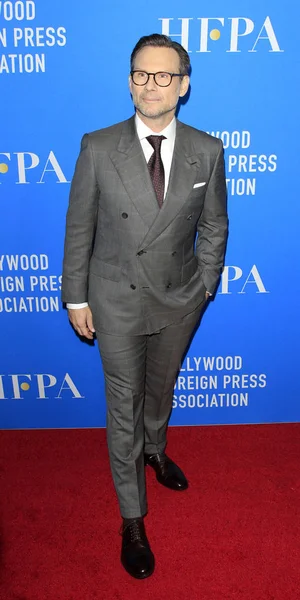 Los Angeles Ağustos Christian Slater Adlı Hfpa Yıllık Ziyafet Beverly — Stok fotoğraf