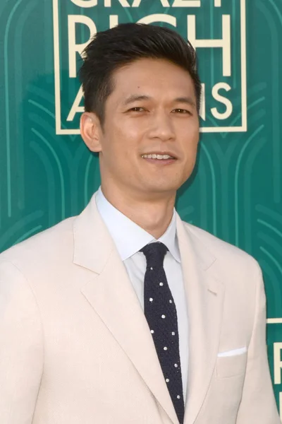 Los Angeles Sie Harry Shum Premierze Szalony Bogaty Azjatów Imax — Zdjęcie stockowe