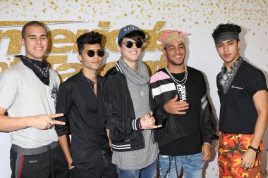 Los Angeles - Ağustos 14: Cnco, Christopher Velez, Richard Camacho, Joel Pimentel, Zabdiel de Jesus, Erick Brian Colon 