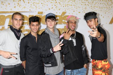 Los Angeles - Ağustos 14: Cnco, Christopher Velez, Richard Camacho, Joel Pimentel, Zabdiel de Jesus, Erick Brian Colon 