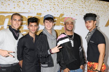 Los Angeles - Ağustos 14: Cnco, Christopher Velez, Richard Camacho, Joel Pimentel, Zabdiel de Jesus, Erick Brian Colon 