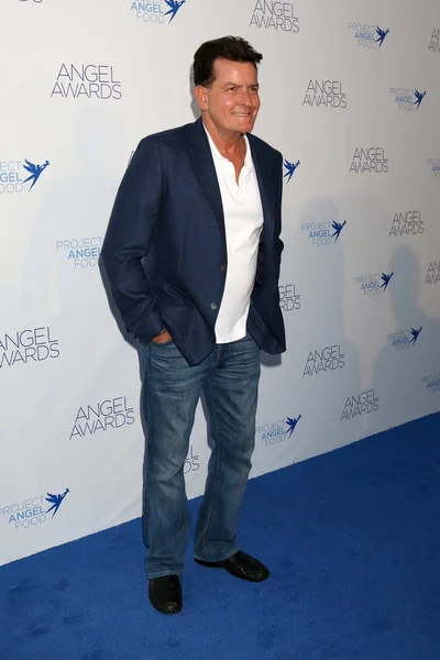 Los Angeles Aug Charlie Sheen Bij Toekenning Van Angel 2018 — Stockfoto