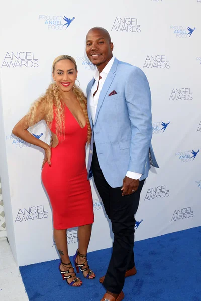 Los Angeles Agosto Danielle Keys Isaac Keys Agli Angel Awards — Foto Stock