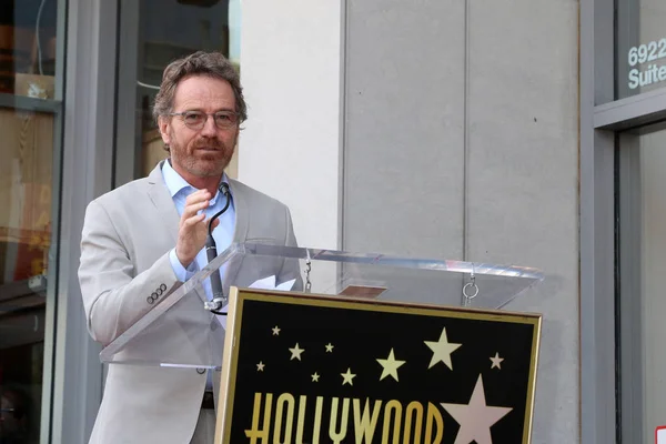 Los Angeles Aug Bryan Cranston Jennifer Garner Star Ceremony Hollywood — Stock Photo, Image