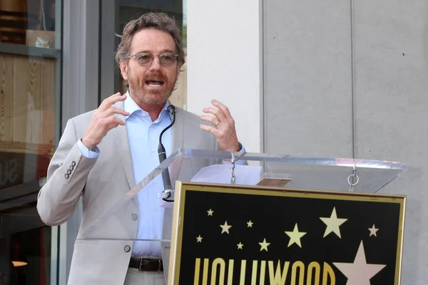 Los Angeles Aug Bryan Cranston Tijdens Ceremonie Jennifer Garner Ster — Stockfoto