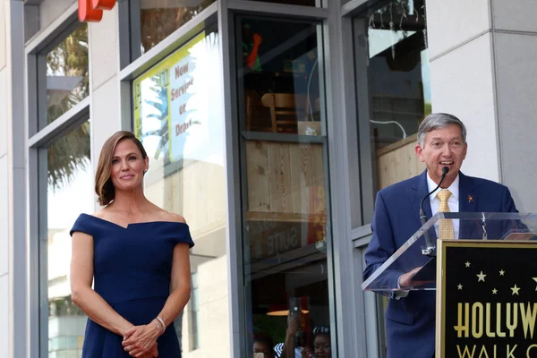 Los Ángeles Ago Jennifer Garner Leron Guber Ceremonia Jennifer Garner — Foto de Stock