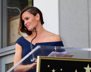 Los Angeles - Ağustos 20: Jennifer Garner Hollywood Walk of Fame 20 Ağustos 2018 tarihinde Los Angeles, Ca üzerinde yıldız Jennifer Garner töreninde