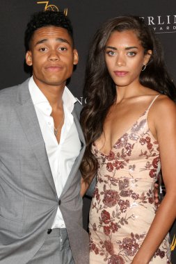Los Angeles - 22 Ağustos: Aidan Bradley, Kiara Barnes resepsiyonda gündüz eş grubu Atas televizyon Akademisi üzerinde 22 Ağustos 2018 Kuzey Hollywood, Ca