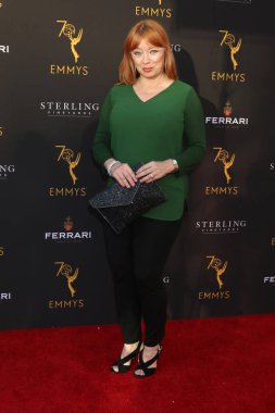 Los Angeles - 22 Ağustos: Andrea Evans resepsiyonda gündüz eş grubu Atas televizyon Akademisi üzerinde 22 Ağustos 2018 Kuzey Hollywood, Ca