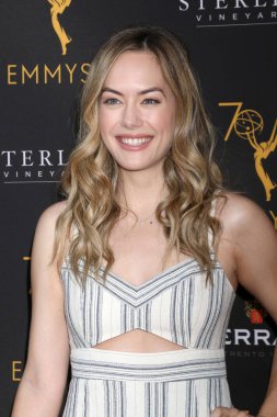 Los Angeles - 22 Ağustos: Annika Noelle gündüz eş grubu Atas Resepsiyon televizyon Akademisi üzerinde 22 Ağustos 2018 Kuzey Hollywood, Ca