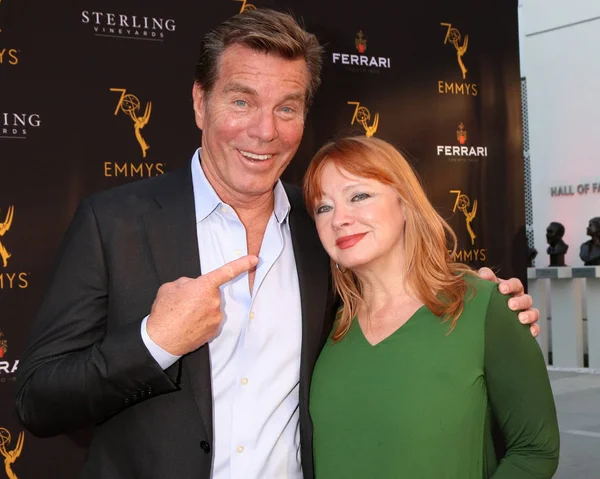 Los Angeles Aug Peter Bergman Andrea Evans Receptionen Dagtid Peer — Stockfoto