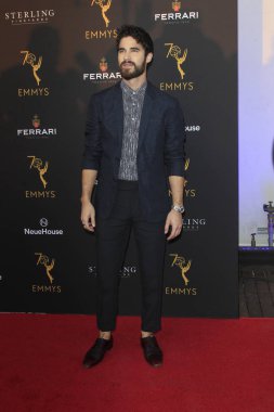 Los Angeles - Ağustos 20: Darren Criss televizyon Akademi performans eş grubu şenlikte Neuehouse, 20 Ağustos 2018 tarihinde Los Angeles, Ca