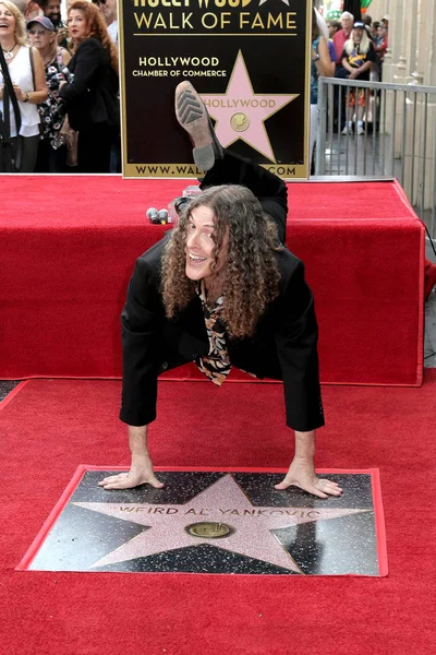ロサンゼルス アルフレッド ヤンコビック 2018 日にロサンゼルス カリフォルニア州で名声のハリウッドの 不可解な Yankovic スター式でアル ヤンコビック — ストック写真
