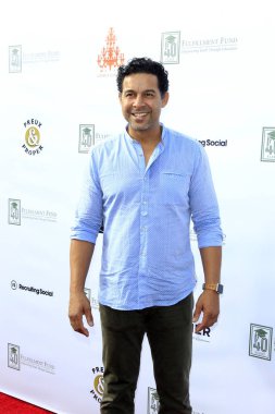 Los Angeles - Tem 28: Jon Huertas yerine getirilmesi fonun 7 yıllık tadı yaz - 28 Temmuz 2018 üzerinde Unici Casa Culver City, Ca