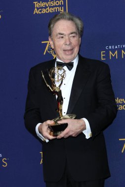 Los Angeles - Eylül 9: Efendim Andrew Lloyd Webber 2018 yaratıcı sanatlar Emmy Ödülleri - Day 2 - basın odasında Los Angeles, Ca 9 Eylül 2018 üzerinde Microsoft Theater