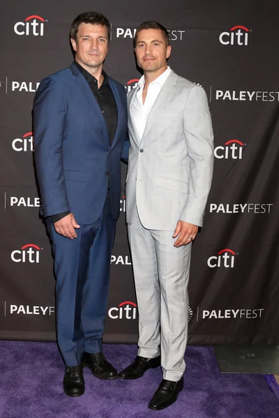 Los Angeles Sep Nathan Fillion Eric Winter 2018 Paleyfest Pádu — Stock fotografie