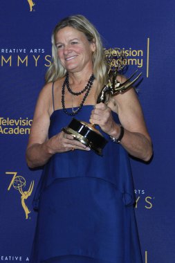 Los Angeles - Eylül 9: Ellen Kuras 2018 yaratıcı sanatlar Emmy Ödülleri - Day 2 - basın odasında Los Angeles, Ca 9 Eylül 2018 üzerinde Microsoft Theater