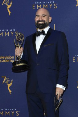 Los Angeles - Eylül 9: Ryan Barger 2018 yaratıcı sanatlar Emmy Ödülleri - Day 2 - basın odasında Los Angeles, Ca 9 Eylül 2018 üzerinde Microsoft Theater