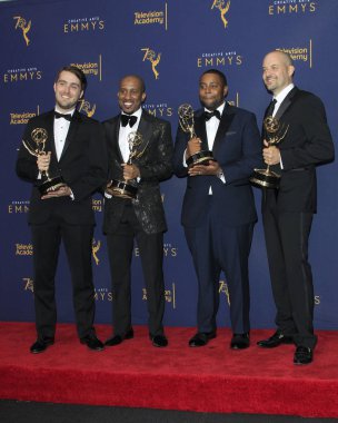 Los Angeles - Eylül 9: Cumartesi gecesi canlı, 2018 yaratıcı sanat Emmy Ödülleri - müzik ekibi 2 - basın odası Microsoft tiyatro gününde 9 Eylül 2018 yılında Los Angeles, Ca