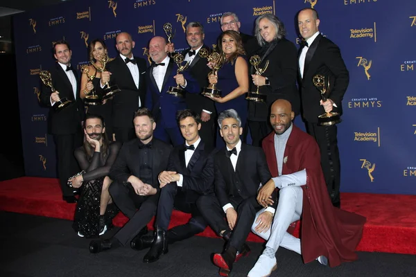 Los Angeles Sep Queer Eye Cast Crew Creative Arts Emmy — Foto Stock
