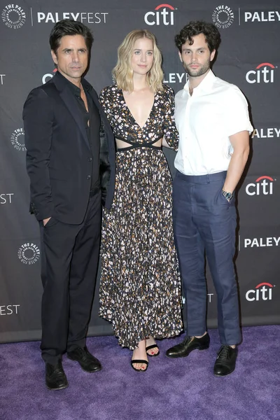 Los Angeles Sep John Stamos Elizabeth Lail Penn Badgley Paleyfest — Photo