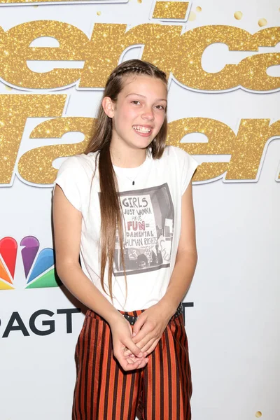 Los Angeles Szeptember Courtney Hadwin America Got Talent Élő Show — Stock Fotó