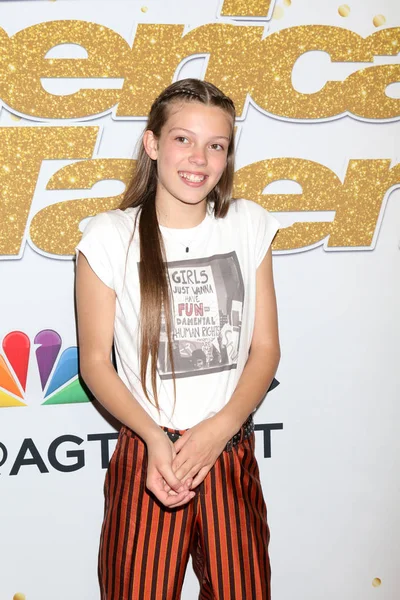 Los Angeles Szeptember Courtney Hadwin America Got Talent Élő Show — Stock Fotó