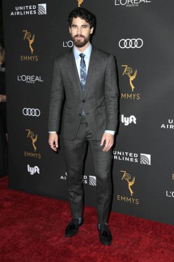 Los Angeles - 15 Eylül: Darren Criss sanatçılar Wallis Annenberg merkezi sahne sanatları için 15 Eylül 2018 Beverly Hills, Ca aday televizyon Akademi onur Emmy