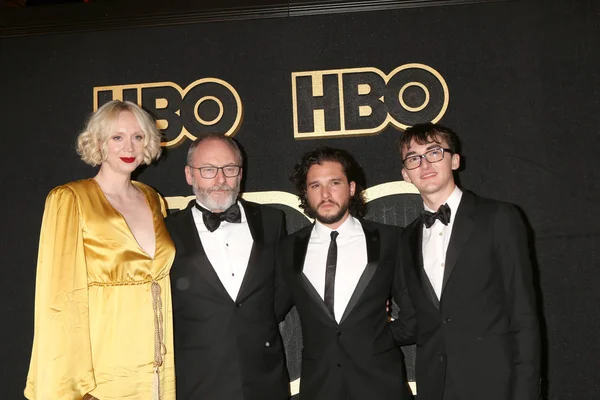 Los Angeles Wrz Gwendoline Christie Liam Cunningham Zestaw Harrington Isaac — Zdjęcie stockowe