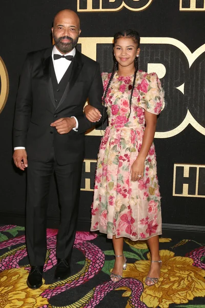 Los Angeles Sep Jeffrey Wright Dochter Hbo Emmy Afterparty 2018 — Stockfoto