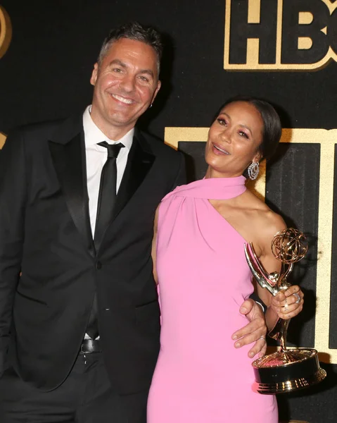 Los Angeles Wrz Parker Thandie Newton Hbo Emmy Imprezie 2018 — Zdjęcie stockowe