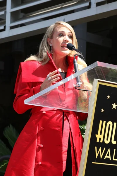 Los Angeles Syyskuu Carrie Underwood Carrie Underwood Star Seremoniassa Hollywoodin — kuvapankkivalokuva