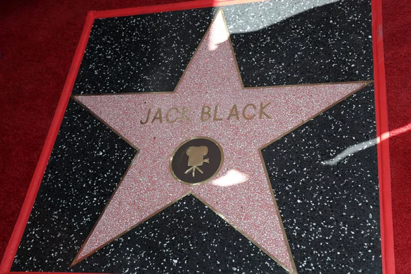 Los Angeles Září Jack Black Hvězda Slavnostním Jack Black Hvězda — Stock fotografie