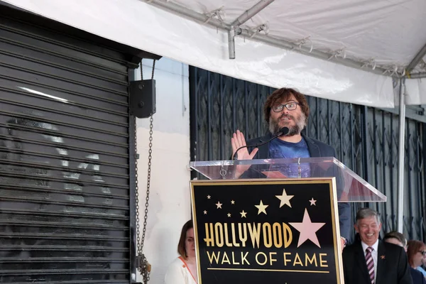 Los Angeles Wrz Jack Black Jack Black Star Ceremonii Hollywood — Zdjęcie stockowe