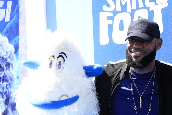 Los Angeles Sep Lebron James Bei Der Small Foot Premiere — Stockfoto