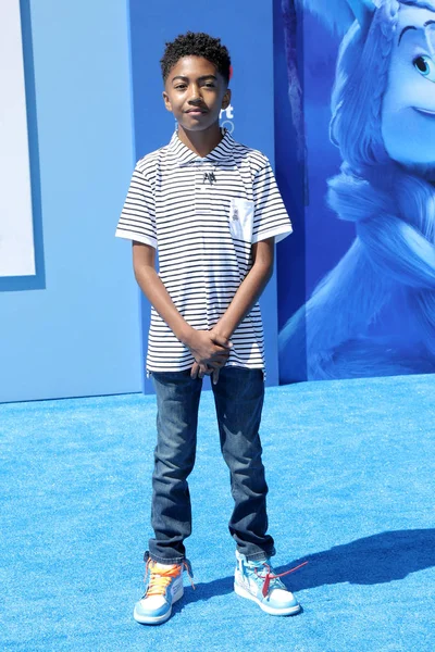 Los Angeles Settembre Miles Brown Alla Premiere Small Foot Village — Foto Stock