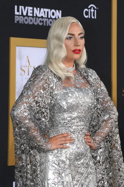 Los Angeles Sep Lady Gaga Star Born Premiere Santuário Auditório — Fotografia de Stock