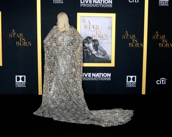 Los Angeles Settembre Lady Gaga Star Born Premiere Shrine Auditorium — Foto Stock