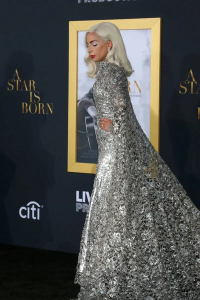 Los Angeles Sep Lady Gaga Star Born Premiere Santuário Auditório — Fotografia de Stock