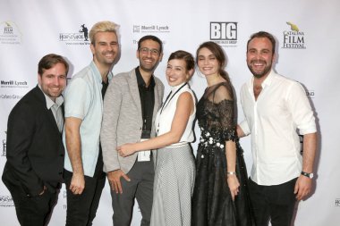 Los Angeles - 26 Eylül: Che Grant, Amir Yassai, Daniel Markovic, Stav Zeldis, Anna Danshina, Michael Boccalini Catalina Film Festivali'nde - gece 26 Eylül 2018 yılında Long Beach, Ca üzerinde Sanat Tiyatrosu'nda açma