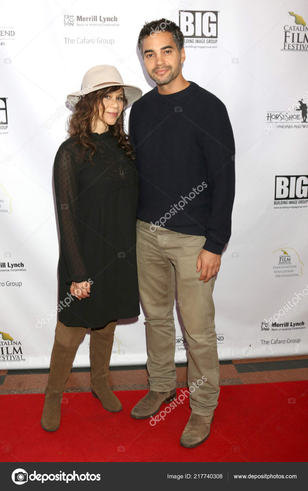 Los Angeles Sep Rosie Perez Ramon Rodriguez Catalina Film Festival Stock Editorial Photo